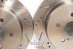 Mini COOPER S Slotted Perforated Brake Disc Front Rear & Pads