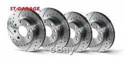 Mini Clubman (r55) Brake Discs Front / Rear Grooved / Drilled 280/259