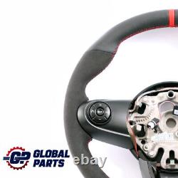 Mini Cooper F54 F55 F56 F60 NEW Black Leather / Alcantara Sport Steering Wheel