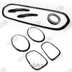 Mini Cooper F56 F57 Gloss Black Complete Dechrome Kit Covers One S JCW