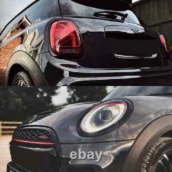 Mini Cooper F56 F57 Gloss Black Complete Dechrome Kit Covers One S JCW