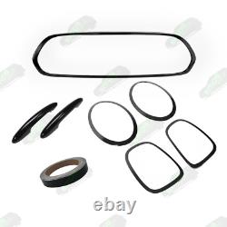 Mini Cooper F56 F57 Gloss Black Complete Dechrome Kit Covers One S JCW