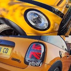 Mini Cooper F56 Head And Tail Light Covers Glossy Black Piano 2014 Cs Jcw One