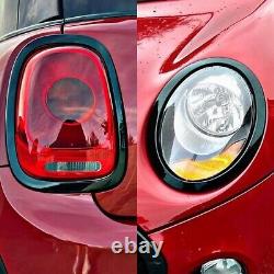 Mini Cooper F56 Head And Tail Light Covers Glossy Black Piano 2014 Cs Jcw One