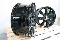 Mini Cooper ONE Clubman R17 4x100 4x17 inches alloy wheels 7j Glossy black rims