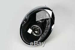 Mini Cooper One R50 01-06 Black Led Drl Headlights Angel Eyes Set Pair