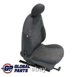 Mini Cooper One R50 Fabric Seat Left Front Fabric Kaleido Black