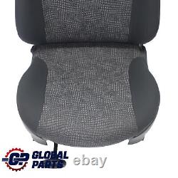 Mini Cooper One R50 Left Front Seat Black Kaleido Fabric