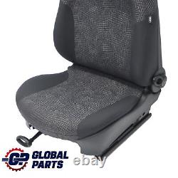 Mini Cooper One R50 Left Front Seat Black Kaleido Fabric