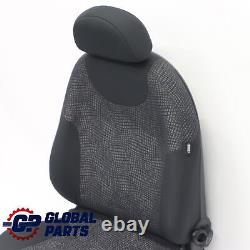 Mini Cooper One R50 Left Front Seat Black Kaleido Fabric