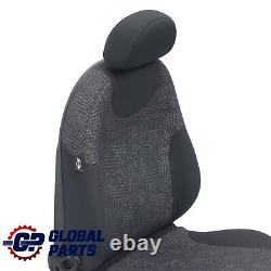 Mini Cooper One R50 Left Front Seat Black Kaleido Fabric