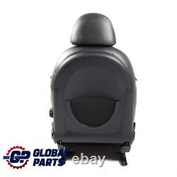 Mini Cooper One R50 Sport Panther Left Front Seat Black Leather Profile