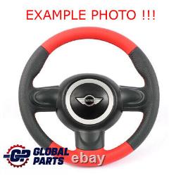 Mini Cooper One R55 R56 R57 R60 R61 New Red Leather Sport Steering Wheel