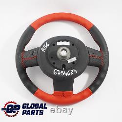 Mini Cooper One R55 R56 R57 R60 R61 New Red Leather Sport Steering Wheel