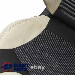 Mini Cooper One R55 R56 R57 Siege Front Straight In Sport Fabric And Creme Leather