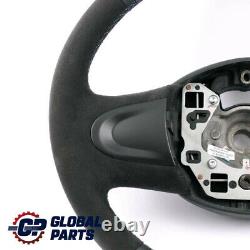 Mini Cooper One R55 R56 Steering Wheel with NEW Black Leather / Alcantara, Stylish Sport
