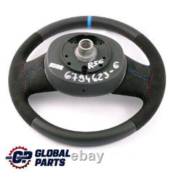 Mini Cooper One R55 R56 Steering Wheel with NEW Black Leather / Alcantara, Stylish Sport
