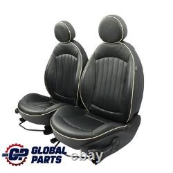Mini Cooper One R56 Black Leather Heated Sport Seat Set