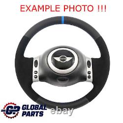 Mini Cooper R50 R52 R53 NEW Steering Wheel with NEW Black Leather / Alcantara Multifunction