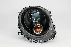 Mini Cooper R55 R56 R57 R58 06-14 Led Drl Black Xenon Look Headlight Pair Lhd