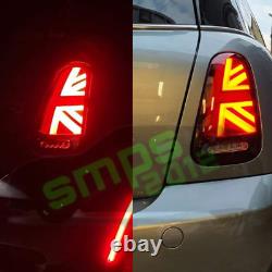 Mini Cooper S One R50 R52 R53 Red Union Jack LED Rear Lights (01-04 Pre-LCI)