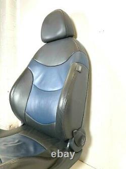 Mini Front Opportunity Black Left - Complete Blue Leather Sports Seat R50 R53