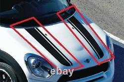 Mini New True R60 R61 Hood Stripe Stripe Pair Sticker Black Left