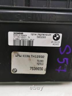Mini One Cooper R50 53 2002 7530656 Engine Control Unit ECU FRC91878