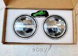Mini R50, R52, R53 LED Chrome Rally Fog Lights One / Cooper / S /