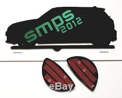 Mini R56 Front Lighthouse & Tail Light Covers Piano Black Gloss