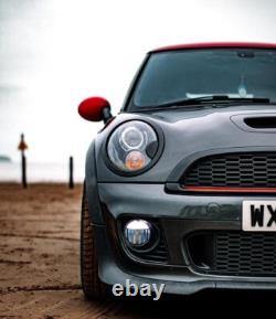 Mini R56 Headlight + Rear Light Replacement Glossy Black Edges X 6Pcs
