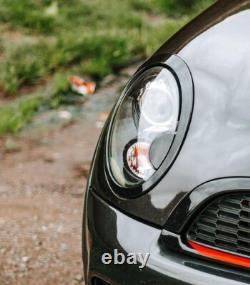 Mini R56 Headlight + Rear Light Replacement Glossy Black Edges X 6Pcs