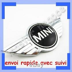 New Logo Emblem Chromed Mini One Cooper Metallic Hood Coffer Dispatched Shipment