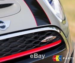 New Original Mini F55 F56 F57 Jcw Coupe Hood Band Black With Red Stripe