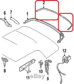 New Original Mini R57 Convertible Top Trunk Back Molding Pair Set