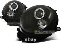 New Projectors For Mini Cooper R55 R56 R57 R58 R59 2006-2014 Angel Eyes Noir