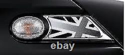 New Real Mini R55 R56 R57 R58 R59 Jack Black Logo Side Marker Pair