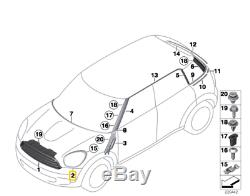 Nine On Origin Mini Paceman Countryman Front Left & Right Lighthouse Black Contour