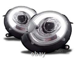 OFFER Pair Headlights for Mini COOPER R55 R56 R57 R58 R59 06-LED Light Tube Chr