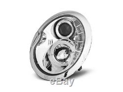 Offer Pair Drl Led Headlights Look Bmw Mini Cooper R50 R52 R53 Daylight Chrome F
