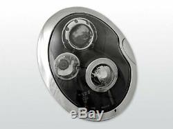 Offer Pair Headlights Bmw Mini Cooper R50 R52 R53 01-06 Halo Rims Black En Lpmc0