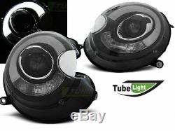 Offer Pair Headlights Mini Cooper R55 R56 R57 R58 R59 06-14 Led Light Tube Black