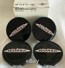 Original Mini John Cooper Hub Caps Works Wheel Hub Caps R50 R53 Jcw