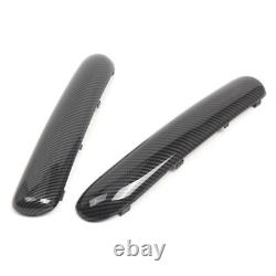 Pair Front Bumper Trim Set for Mini One Cooper R50/R52/R53 01-2004 Carbon Fibre