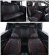Premium Deluxe Pu Leather & Fabric Black Seat Covers Full Set Before Cushion
