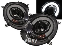 R52 R55 R56 R57 R58 R59 06-13 Halogen Project Front Lights Headlight Bk For Mini Lhd