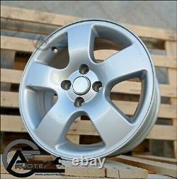 Set 4 Wheels In Alloy 6.5j 15 4x100 X Fiat Grande Punto Renault Clio Racing