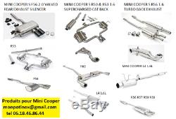 # Stainless Steel Exhaust With Or Without Mini Cooper Valves Mini One R50 R53 R56 F56