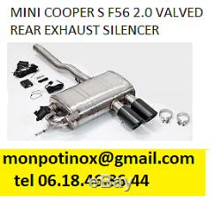 # Stainless Steel Exhaust With Or Without Mini Cooper Valves Mini One R50 R53 R56 F56