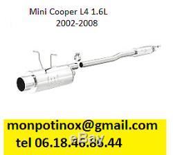 # Stainless Steel Exhaust With Or Without Mini Cooper Valves Mini One R50 R53 R56 F56